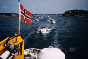 Båteskorte over Jomfruland
