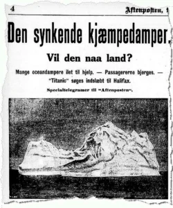 Aftenpostens Titanic-faksimile