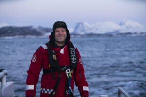 Redningsmann på Klaveness Marine