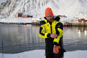 Jon Atle i sikkerhetsdress